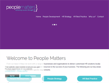 Tablet Screenshot of peoplematters.ie